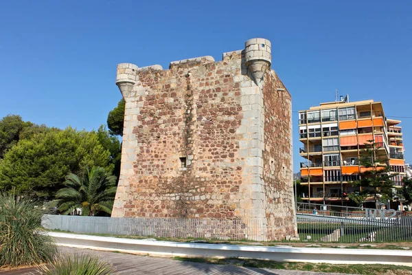 Toren Van Torreon San Vicente Benicassim Een Badplaats Kust Van — Stockfoto