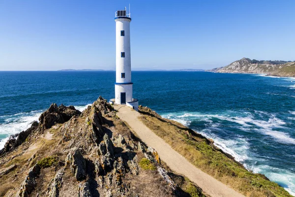 Farol Cabo Home Uma Capa Icónica Cangas Pontevedra Galiza Espanha — Fotografia de Stock