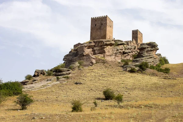 Castillo Zafra Castillo Del Siglo Xii Construido Sobre Afloramiento Arenisca — Foto de Stock