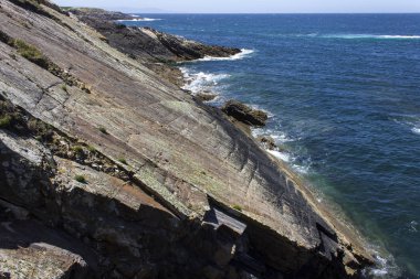 Illa gökhan Ribadeo, İspanya, Galiçya ve Asturias arasındaki sınır sınırlandırır Eo Haliç koruyan iki fenerler ile güzel bir ada.