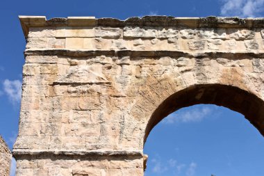 Antik Roma arch kapısı Medinaceli, Kastilya ve Leon, İspanya