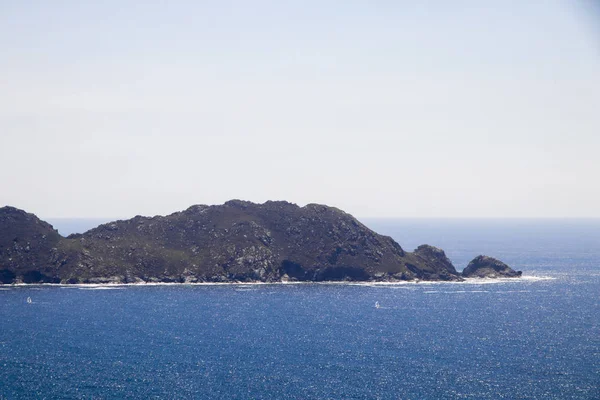 Vistas Las Islas Cies Desde Monte Facho Cangas Galicia España — Foto de Stock