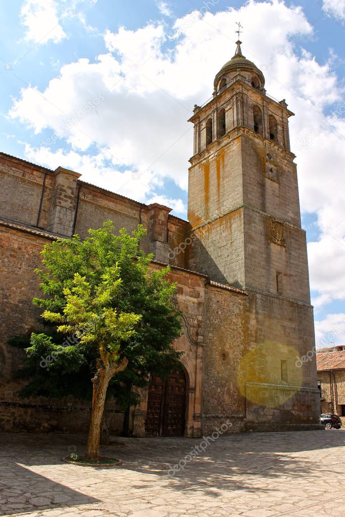 The Colegiata de Nuestra Senora de la Asuncion, a collegiate church in Medinaceli, Castile and Leon, Spain