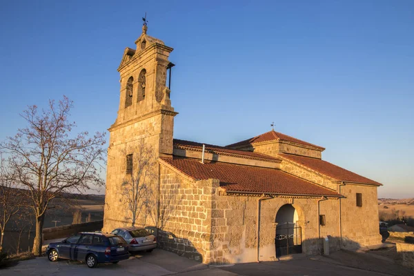 Iglesia Nuestra Señora Asunción Peleas Arriba Pequeño Pueblo Provincia Zamora — Foto de Stock