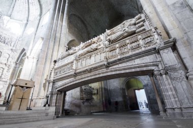 Aragon Crown Royal Abbey, Santa Maria de Poblet, Cistercian Manastırı Catalonia, İspanya'nın kralları pantheon,