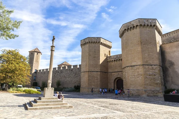 Puerta Real Real Abadía Santa María Poblet Monasterio Cisterciense Cataluña — Foto de Stock