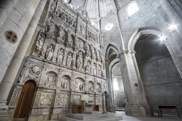 Retábulo Damian Forment Dentro Abadia Real Santa Maria Poblet Mosteiro — Fotografia de Stock