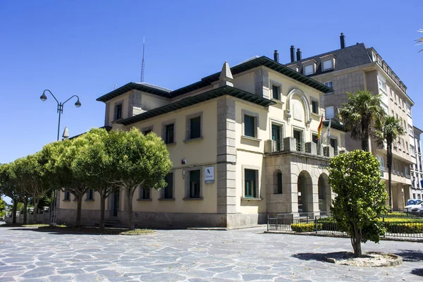 Ribadeo Galicia Spain Aduana Customs House Historical Building Removed Coat — Stock Photo, Image