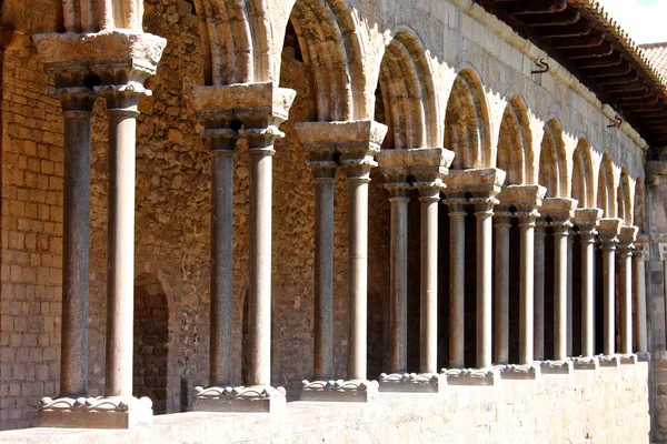 Chiostro Del Monastero Santa Maria Ripoll Catalogna Spagna — Foto Stock