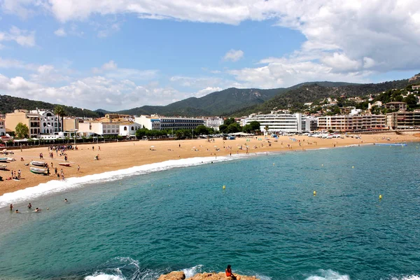 Uitzicht Middellandse Zee Kust Van Tossa Mar Catalonië Spanje — Stockfoto