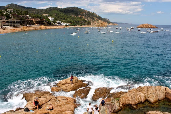 Uitzicht Middellandse Zee Kust Van Tossa Mar Catalonië Spanje — Stockfoto