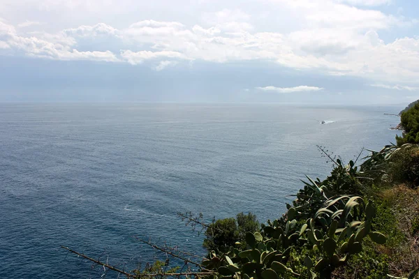 Vistas Costa Mediterránea Desde Tossa Mar Cataluña España — Foto de Stock