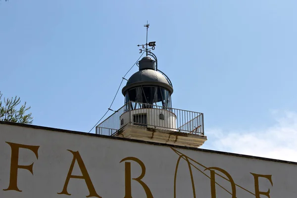 Faro Vila Vella Fortaleza Tossa Mar Cataluña España — Foto de Stock