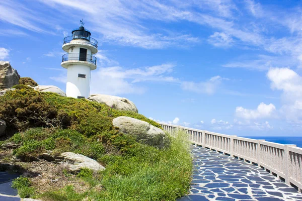 Farol Punta Roncadoira Xove Galiza Espanha — Fotografia de Stock