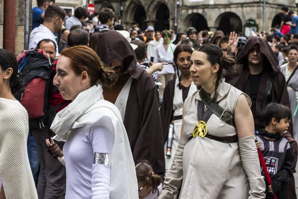 Menschen Star Wars Kostümen Für Die Iii Imperiale Stormtroopers Parade — Stockfoto