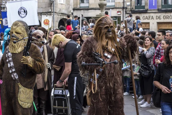 Menschen Star Wars Kostümen Für Die Iii Imperiale Stormtroopers Parade — Stockfoto