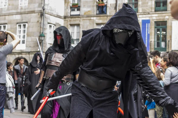 Menschen Star Wars Kostümen Für Die Iii Imperiale Stormtroopers Parade — Stockfoto