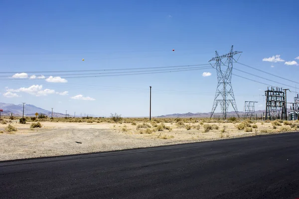 Une Des Routes Qui Traverse Parc National Vallée Mort Une — Photo