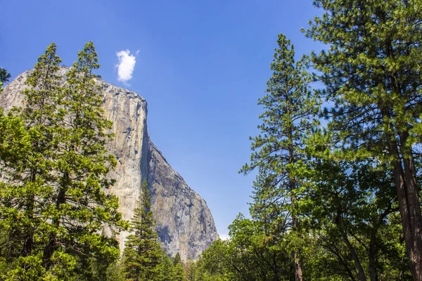 Vue Sur Capitan Depuis Vallée Yosemite Parc National Yosemite Californie — Photo