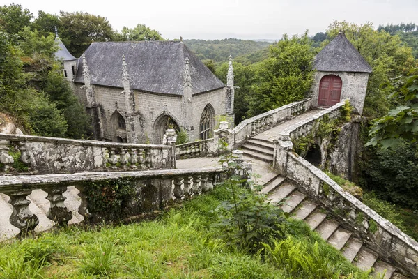 Faouët Francja Sainte Chapelle Barbe Kaplica Bretanii Poświęcony Świętej Barbary — Zdjęcie stockowe