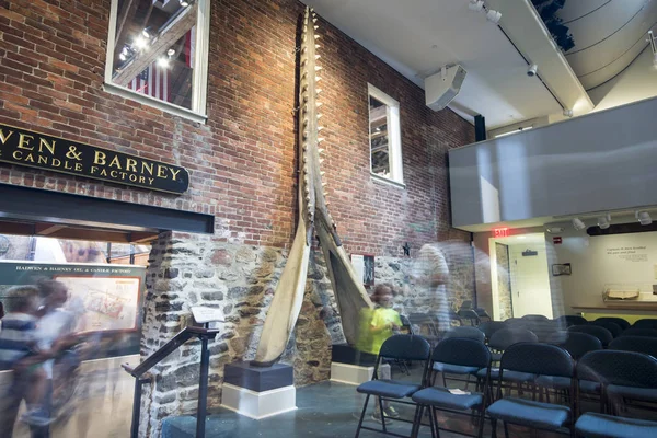 Nantucket Massachusetts Mostra All Interno Del Nantucket Whaling Museum Museo — Foto Stock