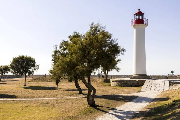 Saint Martin Frankrike Phare Saint Martin Fyr Ile — Stockfoto