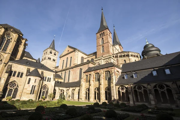 Trewir Niemcy Gotyckie Krużganki Katedry Świętego Piotra Kościoła Matki Bożej — Zdjęcie stockowe