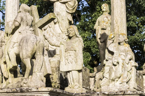 Guehenno Franciaország Golgota Guehenno Ből Származó 1550 Egyik Hét Nagy — Stock Fotó