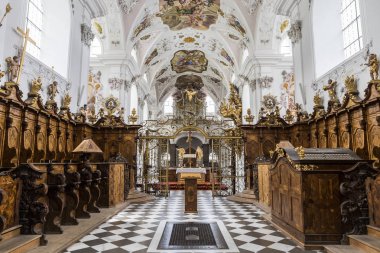 Anglikan Kilisesi, Stift Stams, Stams, Tyrol, Batı Avusturya Devlet Belediyesi Barok manastır manastırda