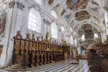 Anglikan Kilisesi, Stift Stams, Stams, Tyrol, Batı Avusturya Devlet Belediyesi Barok manastır manastırda