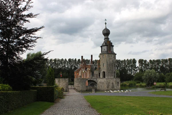 Mons Belgique Château Havre Château Ruine Dans Village Havre Dans — Photo