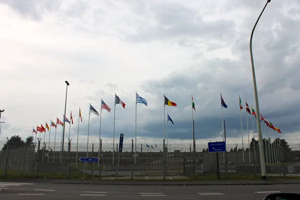 Mons Belgien Die Form Oberstes Hauptquartier Alliierte Mächte Europa Hauptquartier — Stockfoto