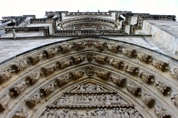 Reims Fransa Our Lady Katedrali Cathedrale Notre Dame Bir Büyük — Stok fotoğraf