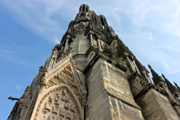 Reims França Catedral Nossa Senhora Cathedrale Notre Dame Importante Edifício — Fotografia de Stock