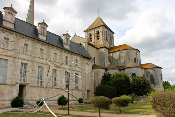 Saint Savin França Abadia Saint Savin Sur Gartempe Uma Igreja — Fotografia de Stock