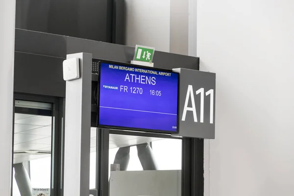 Aeropuerto de Bergamo, Italia — Foto de Stock