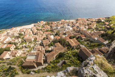 Monemvasia eski şehir, Yunanistan