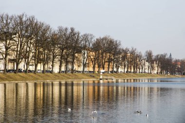 Pfaffenteich Pond, Schwerin, Almanya