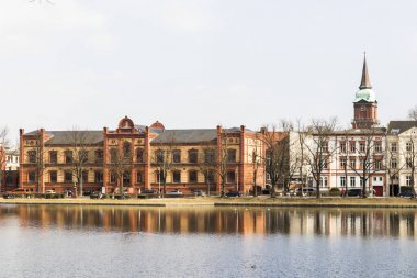 Pfaffenteich Pond, Schwerin, Almanya