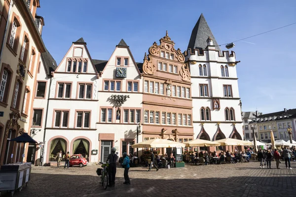 Trier Marktplatz, Niemcy — Zdjęcie stockowe