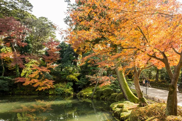 Kanazawa Japonia Kenroku Stary Prywatny Ogród Jeden Trzech Ogrodów Japonii — Zdjęcie stockowe