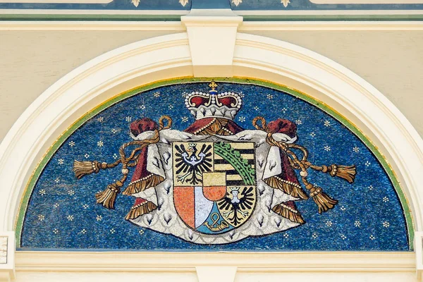 Vaduz Liechtenstein Mosaici Palazzo Del Governo — Foto Stock