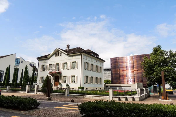 Vaduz Liechtenstein Strade Della Capitale Del Principato Del Liechtenstein — Foto Stock