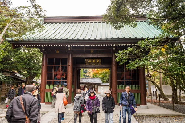 Kamakura Japan Die Großen Statuen Der Schutzgottheit Nio Eingang Des — Stockfoto