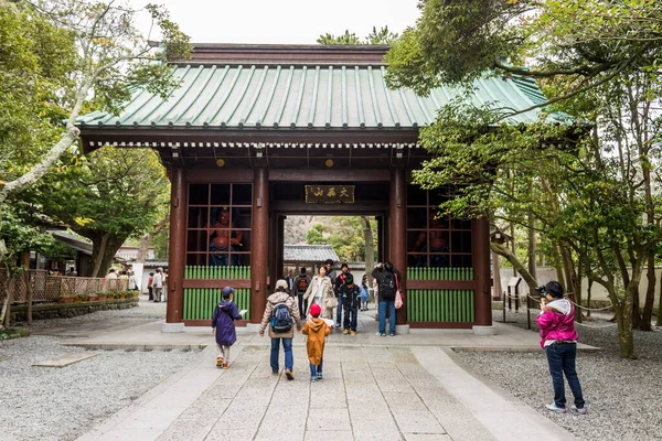 Kamakura Japan Die Großen Statuen Der Schutzgottheit Nio Eingang Des — Stockfoto