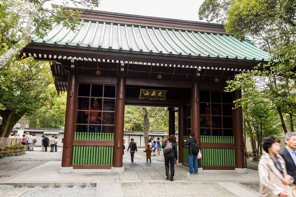 Kamakura Japan Die Großen Statuen Der Schutzgottheit Nio Eingang Des — Stockfoto