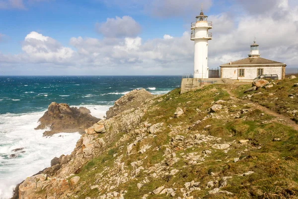 Muxia España Faro Cabo Tourinan Galicia Punto Más Occidental España — Foto de Stock