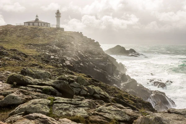 Muxia España Faro Cabo Tourinan Galicia Punto Más Occidental España — Foto de Stock