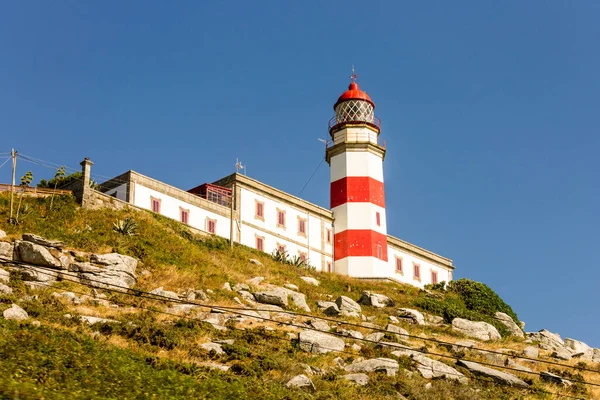 Baiona Spanien Der Leuchtturm Von Cabo Silleiro Galicien — Stockfoto