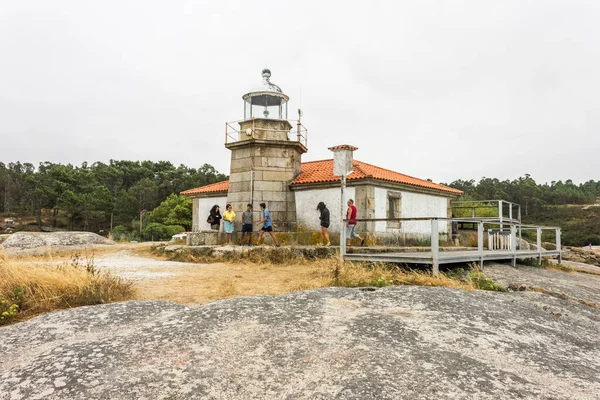 Illa Arousa Spanien Der Leuchtturm Von Punta Cabalo Galicien — Stockfoto